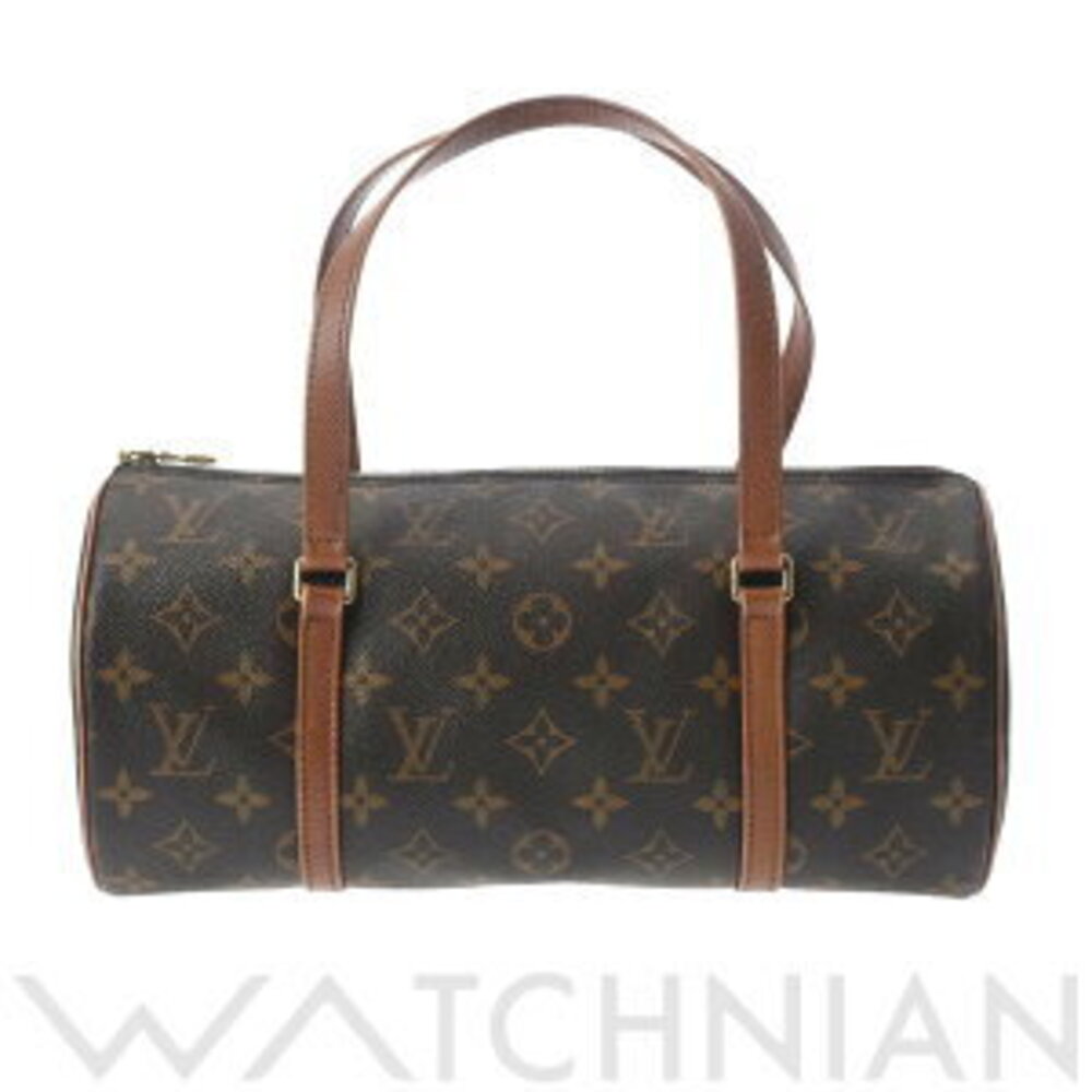 Louis Vuitton Monogram Papillon Brown Canvas Pigskin Handbag